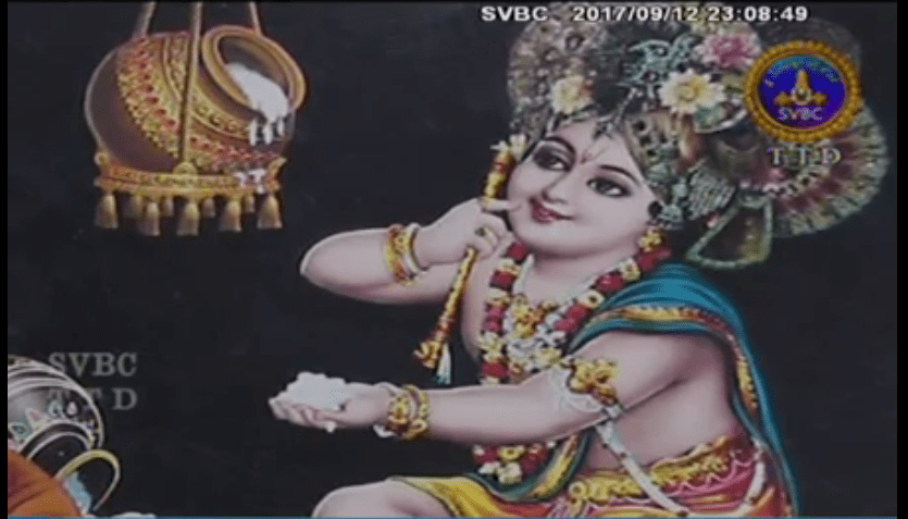 krishna butter stealing