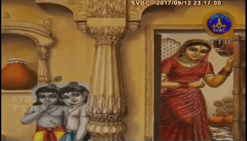 Krishna caught red-handed